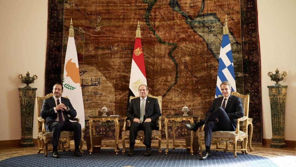 xristodoulidis - al sisi - kyriakos
